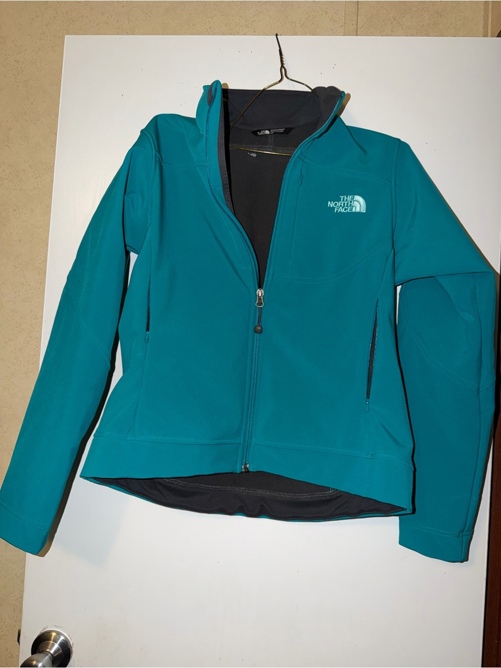 The North Face Women's Teal Soft-Shell Utility Jacket